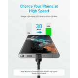 Cablu Date si Incarcare USB-C - USB-C Anker 322, 60W, 0.9m, Negru A81F5G11