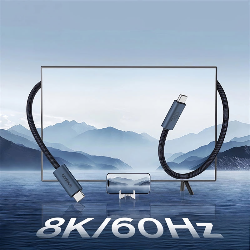 Cablu Date si Incarcare USB-C - USB-C Baseus Flash Series II, 240W, 1m, Negru P10311803111-00