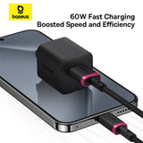 Cablu Date si Incarcare USB-A - USB-C Baseus Dura Series, 60W, 2m, Rosu P10377802U01-03