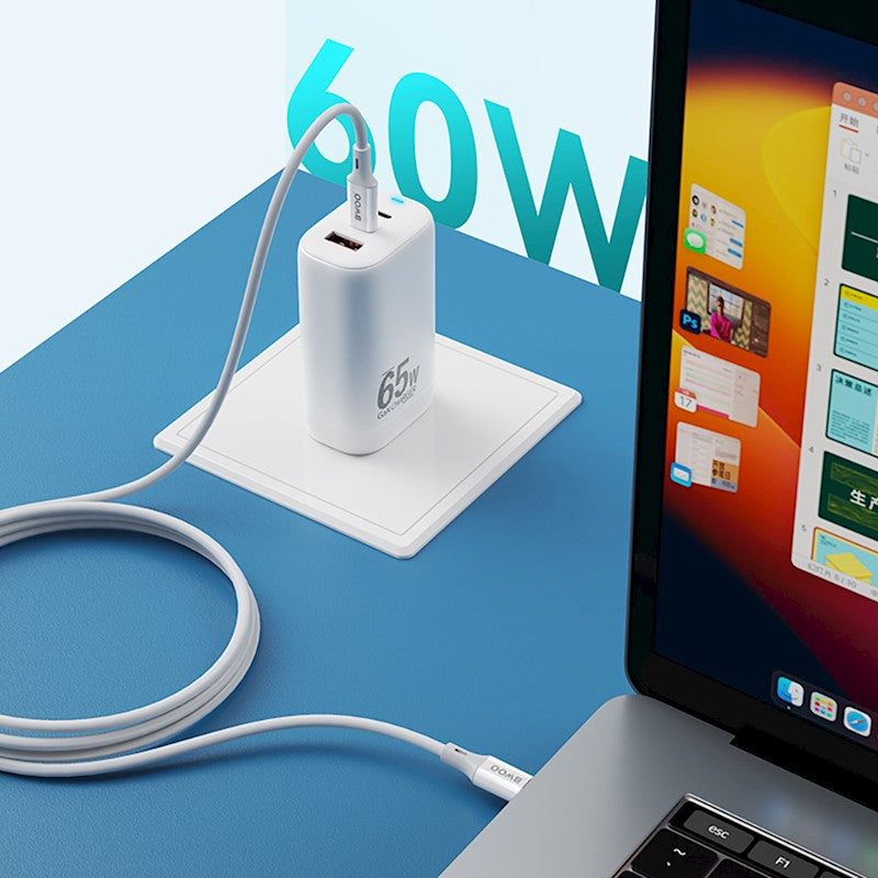 Cablu Date si Incarcare USB-C - USB-C BWOO X282, 60W, 1m