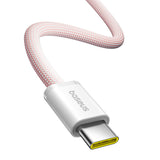 Cablu Date si Incarcare USB-C - USB-C Baseus Dynamic 4 Series, 100W, 1m, Roz P10381400411-00