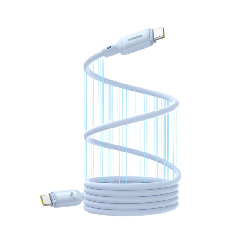 Cablu Date si Incarcare USB-C - USB-C Baseus PicoGo, 240W, 1m, Albastru P10376800311-00