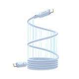 Cablu Date si Incarcare USB-C - USB-C Baseus PicoGo, 240W, 1m, Albastru P10376800311-00