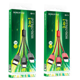 Cablu Incarcare USB-A - Lightning / microUSB / USB-C Borofone BX72, 18W, 1m