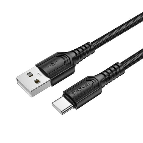 Cablu Date si Incarcare USB-A - USB-C Borofone BX116 Certain, 18W, 1m