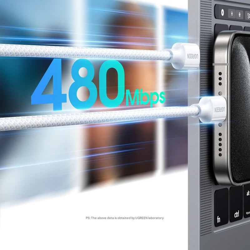 Cablu Date si Incarcare USB-C - USB-C UGREEN L501, 60W, 1m