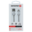 Cablu Date si Incarcare USB-A - Lightning Swissten, 18W, 1.2m, Argintiu 71524203