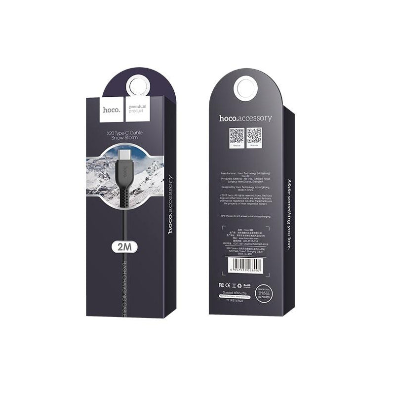 Cablu Date si Incarcare USB-A - USB-C HOCO Flash X20, 18W, 3m