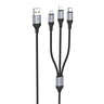 Cablu Incarcare USB-A - Lightning / microUSB / USB-C HOCO X102, 18W, 1m