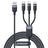 Cablu Incarcare USB-A - Lightning / microUSB / USB-C Joyroom S-A18, 18W, 0.3m