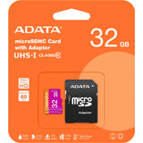 Card Memorie microSDHC Adata, 32Gb, Clasa 10 / UHS-1 U1, Cu Adaptor AUSDH32GUICL10-RA1