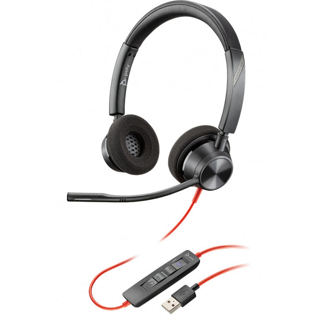 Casti USB-A Plantronics BLACKWIRE BW3320, Negre, Resigilate 213934-01