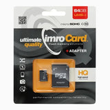 Card de memorie microSD IMRO 32GB / 64GB / 128GB 100MB/s clasa 10 UHS 3 cu adaptor SD