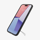 Husa Spigen Liquid Air compatibila cu iPhone 15 Matte Black