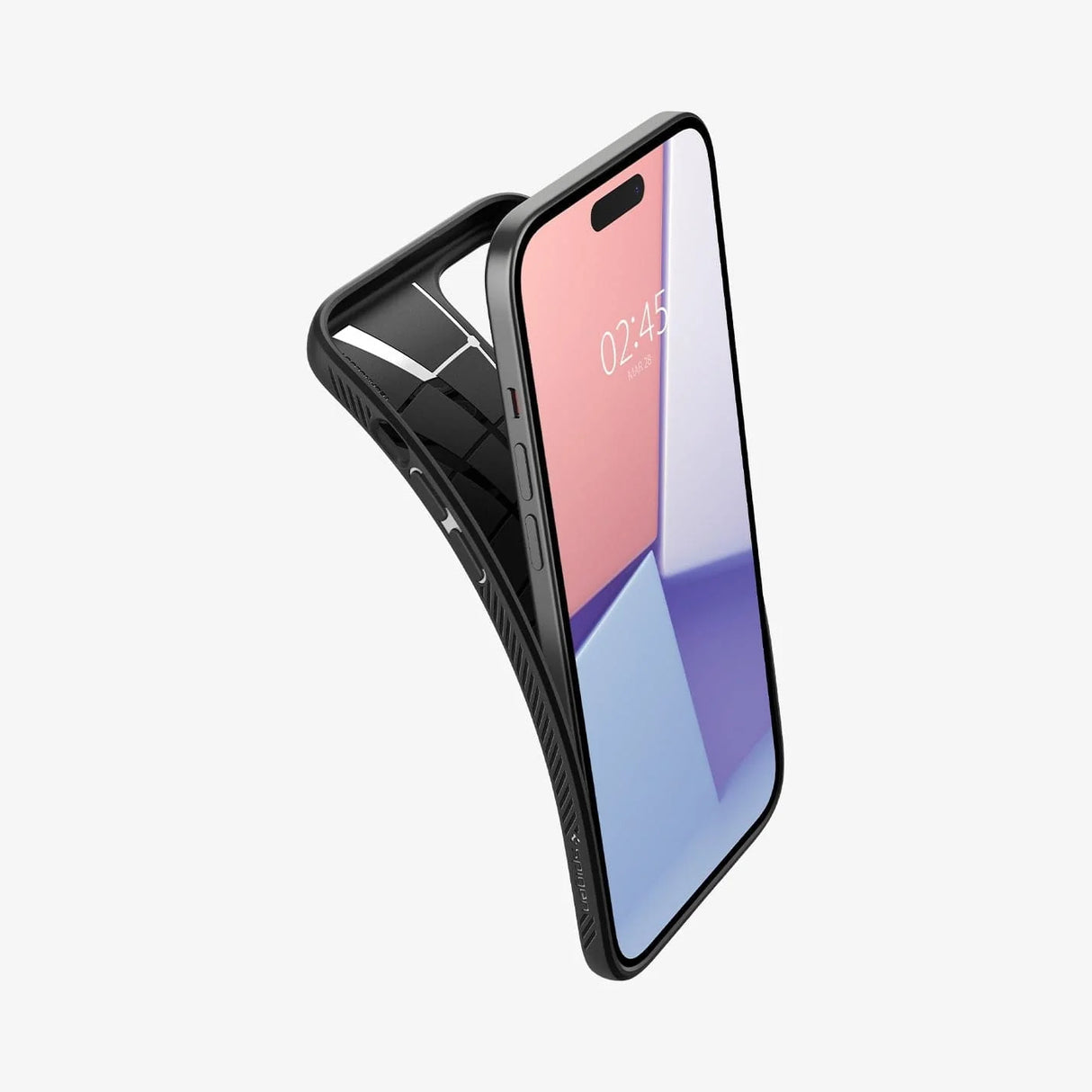 Husa Spigen Liquid Air compatibila cu iPhone 15 Matte Black