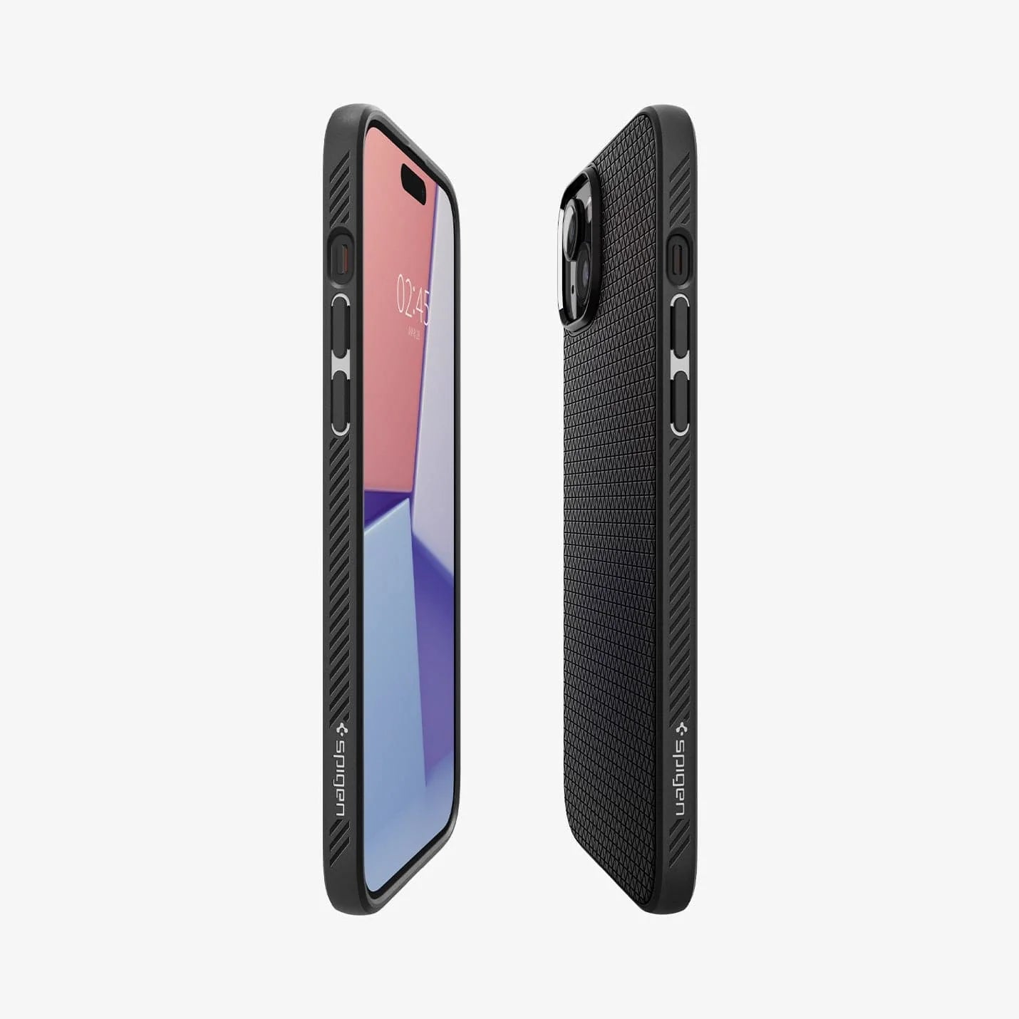 Husa Spigen Liquid Air compatibila cu iPhone 15 Matte Black