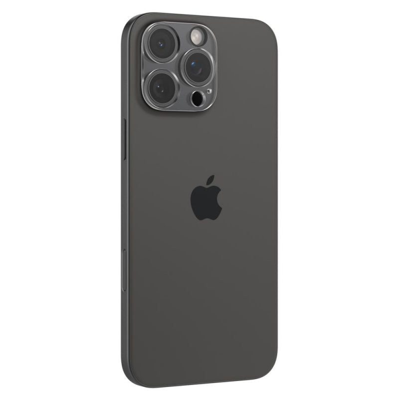 Folie de protectie Camera spate Spigen Optik pentru Apple iPhone 15 Pro Max / 15 Pro / 14 Pro Max, Sticla Securizata, Full Glu