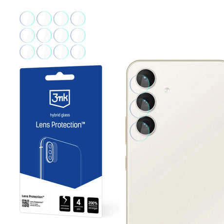 Folie de protectie Camera Spate 3MK Protection pentru Samsung Galaxy S24 S921, Sticla Securizata, Set 4 bucati