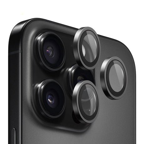 Folie de protectie Camera Spate Blueo Metal Frame pentru Apple iPhone 13 Pro Max / 13 Pro, Sticla securizata, Set 3 bucati