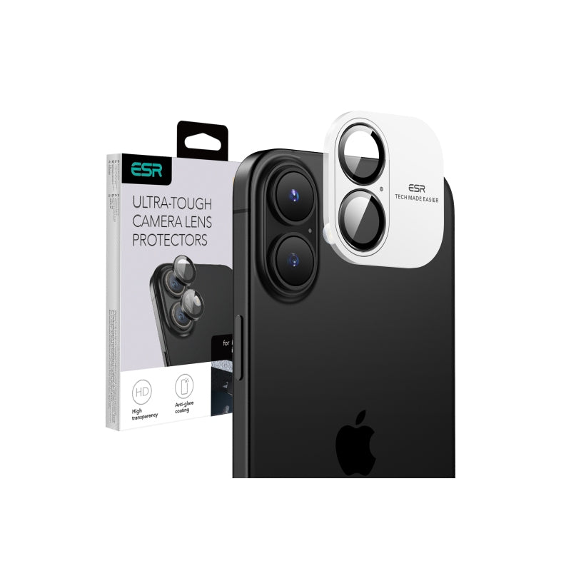 Folie de protectie Camera Spate ESR Armorite pentru Apple iPhone 17 / 16 Plus / 16, Sticla securizat