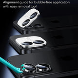 Folie de protectie Camera Spate ESR Armorite pentru Apple iPhone 17 / 16 Plus / 16, Sticla Securizata, Set 2 bucati