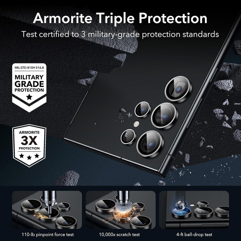 Folie de protectie Camera Spate ESR pentru Samsung Galaxy S24 Ultra S928, Sticla securizat