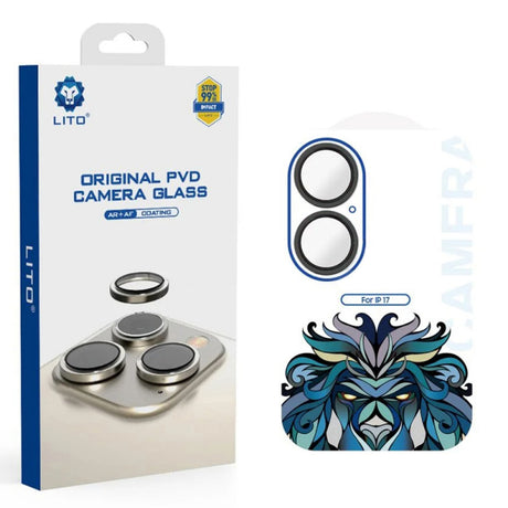 Folie de protectie Camera Spate Lito Titanium AR pentru Apple iPhone 17, Sticla Securizat