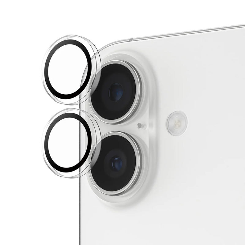 Folie de protectie Camera Spate PanzerGlass Hoops pentru Apple iPhone 17 / 16 Plus / 16, Sticla Securiz