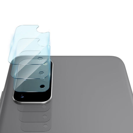 Folie de protectie Camera Spate Ringke IDGL pentru Samsung Galaxy S20+ 5G G986 / S20+ G985, Sticla Securizata, Set 3 bucati