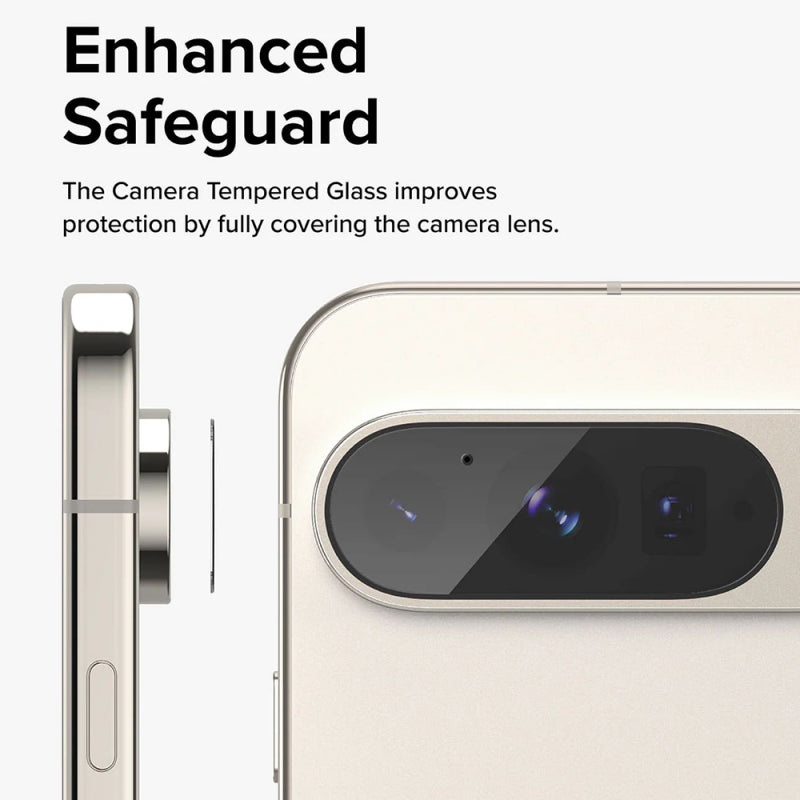 Folie de protectie Camera Spate Ringke pentru Google Pixel 9 Pro, Sticla Securizata, Set 3 bucati