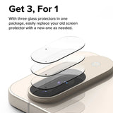 Folie de protectie Camera Spate Ringke pentru Google Pixel 9, Sticla securizata, Set 3 bucati