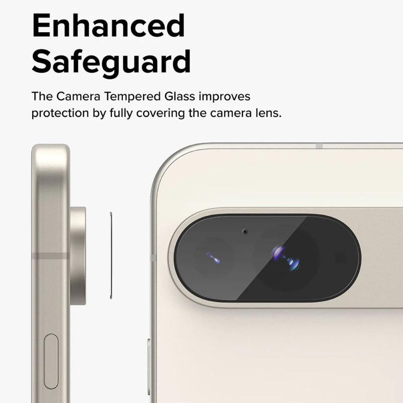 Folie de protectie Camera Spate Ringke pentru Google Pixel 9, Sticla securizata, Set 3 bucati