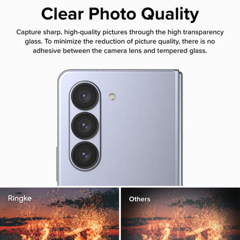 Folie de protectie Camera Spate Ringke pentru Samsung Galaxy Z Fold5 F946, Sticla securizat