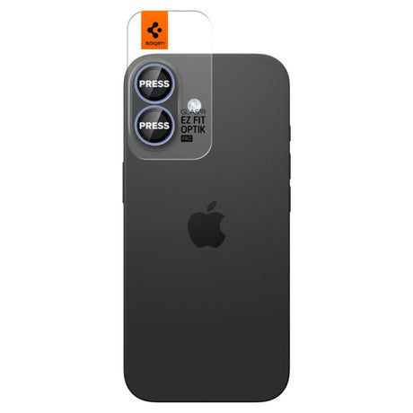 Folie de protectie Camera Spate Spigen GlastR EZ FIT Optik Pro pentru Apple iPhone 17 / 16 Plus / 16, Sticla Securizata, Set 2