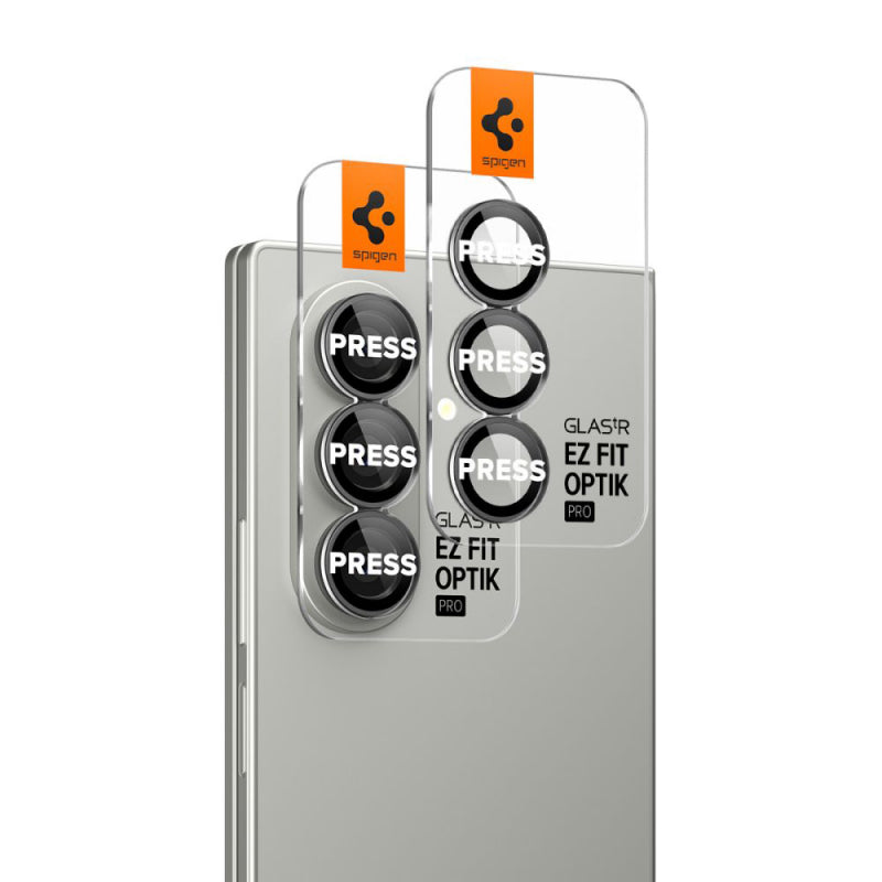 Folie de protectie Camera spate Spigen GlastR EZ FIT Pro HD pentru Samsung Galaxy Z Fold7 F966, Sticla Securizata, Set 2 bucati