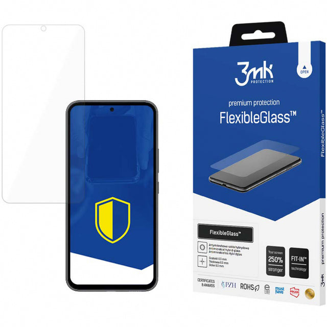 Folie de protectie Ecran 3MK FlexibleGlass pentru Samsung Galaxy A54 A546, Sticla Flexibila, Full Glue