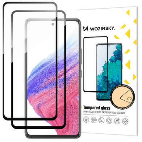 Folie de protectie Ecran WZK pentru Samsung Galaxy A54 A546, Sticla Securizata, Full Glue, Set 2 bucati