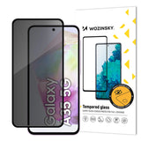 Folie de protectie Ecran Privacy WZK AntiSpy pentru Samsung Galaxy A35 5G A356, Sticla Securizata, Full Glue