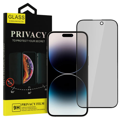 Folie de protectie Ecran Privacy OEM pentru Apple iPhone 16, Sticla Securizata, Full Glue