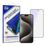 Folie de protectie Ecran Anti Blue Light OEM pentru Apple iPhone 16 Pro Max, Sticla Securizata, Full Glu