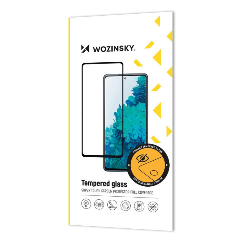 Folie de protectie Ecran Privacy WZK AntiSpy pentru Apple iPhone 16 Pro Max, Sticla Securizata, Full Glue