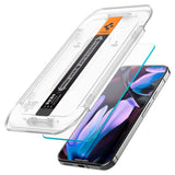 Folie de protectie Ecran Spigen EZ FIT pentru Google Pixel 9 / 9 Pro, Sticla Securizata, Full Glue, Set 2 bucati, 2.5D AGL08442