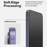 Folie de protectie Ecran Ringke Easy Slide pentru Samsung Galaxy S24 S921, Sticla Securizata, Full Glue, Set 2 bucati