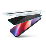 Folie de protectie Ecran Privacy Spigen GlastR EZ FIT pentru Apple iPhone 17 Air, Sticla Securizata, Full Glue, Set 2 bucati