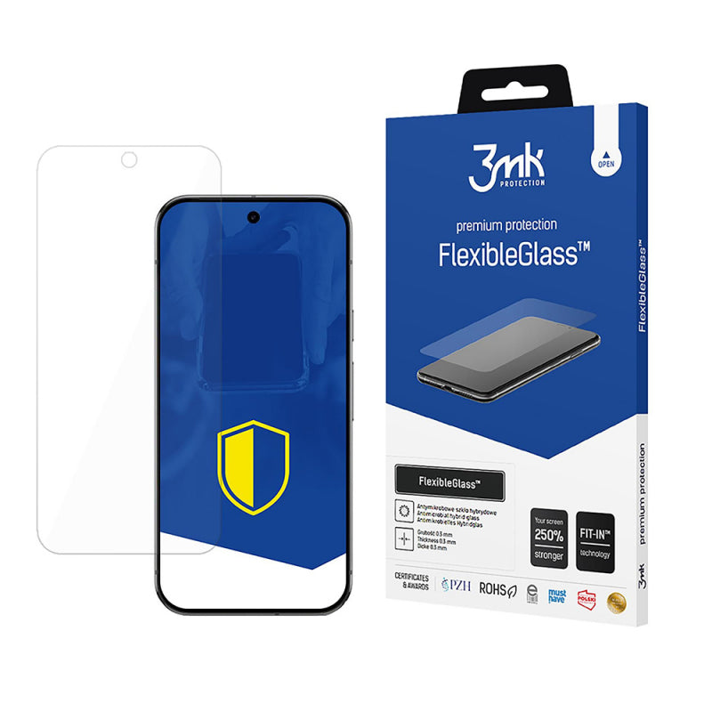 Folie de protectie Ecran 3MK FlexibleGlass pentru Google Pixel 9 Pro XL, Sticla Flexibila, Full Glue