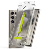 Folie de protectie Ecran Ringke Easy Slide pentru Samsung Galaxy S24 Ultra S928, Sticla Securizata, Full Glue, Set 2 bucati