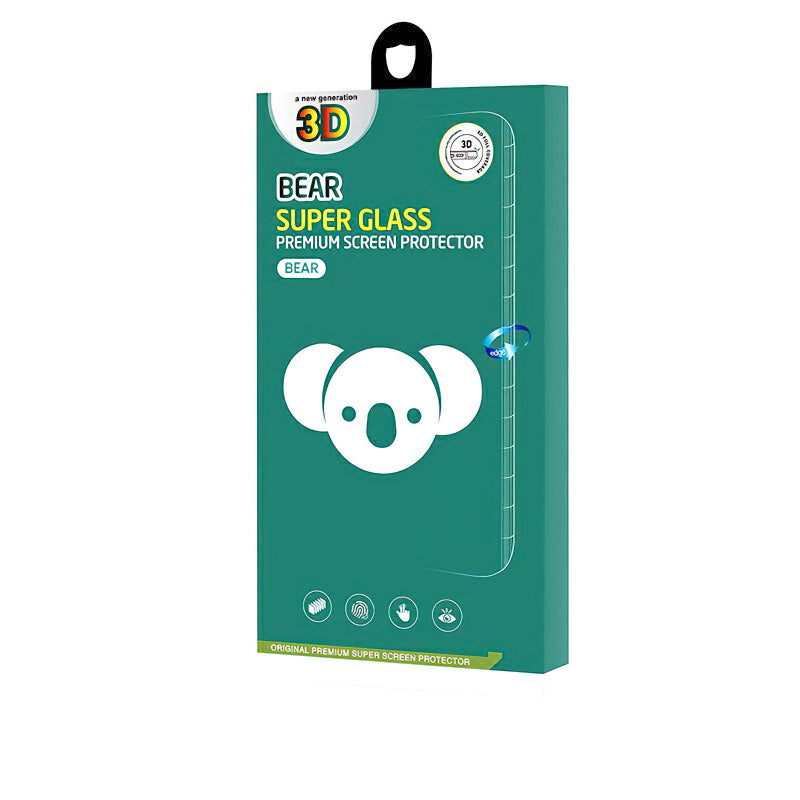 Folie de protectie Ecran Bear Super Hard pentru Apple iPhone 17, Sticla Securizata, Full Glue, 3D