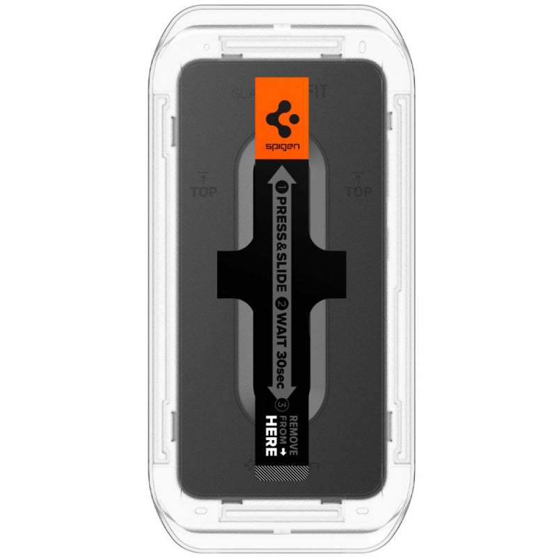 Folie de protectie Ecran Spigen EZ FIT pentru Samsung Galaxy S25+ S936 / S24+ S926, Sticla Securizata, Full Glue, Set 2 bucati