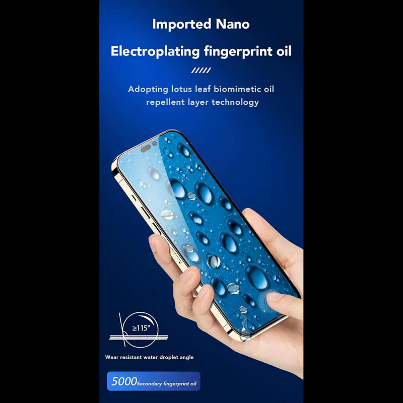 Folie de protectie Ecran Anank 3X Reinforced pentru Apple iPhone 15 Pro Max, Sticla securizata, Full Glue, 2.5D