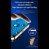 Folie de protectie Ecran Anank 3X Reinforced pentru Apple iPhone 15 Pro Max, Sticla securizata, Full Glue, 2.5D